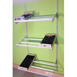 estanteria para frutas y verduras de cremallera